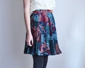 Vintage Pleated Mosaic Skirt