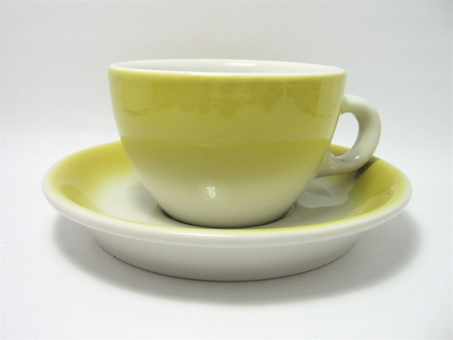 Sterling Restaurant Ware Yellow Coffee Cup and Saucer