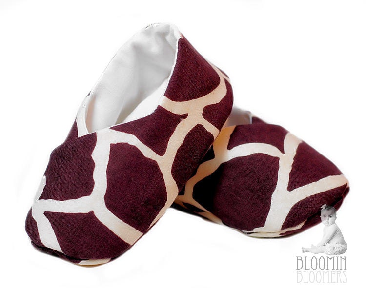 Giraffe  Baby Shoes Soft Kimono Slippers Baby Booties for Newborn Baby Toddler