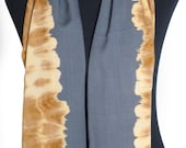 ZAHARA Scarf (Bluish-Gray/Gold)