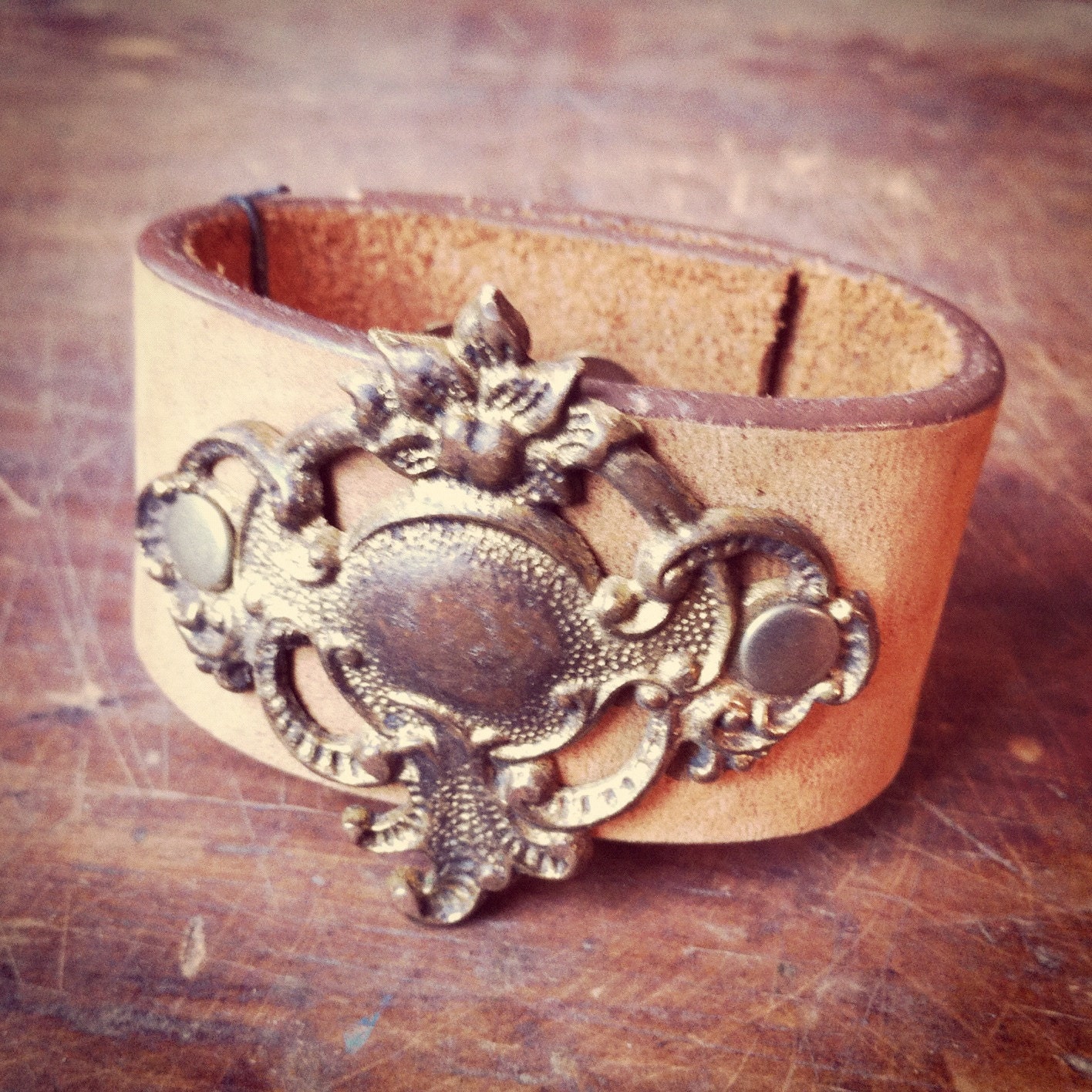 Antique Brass Drawer Pull Cuff