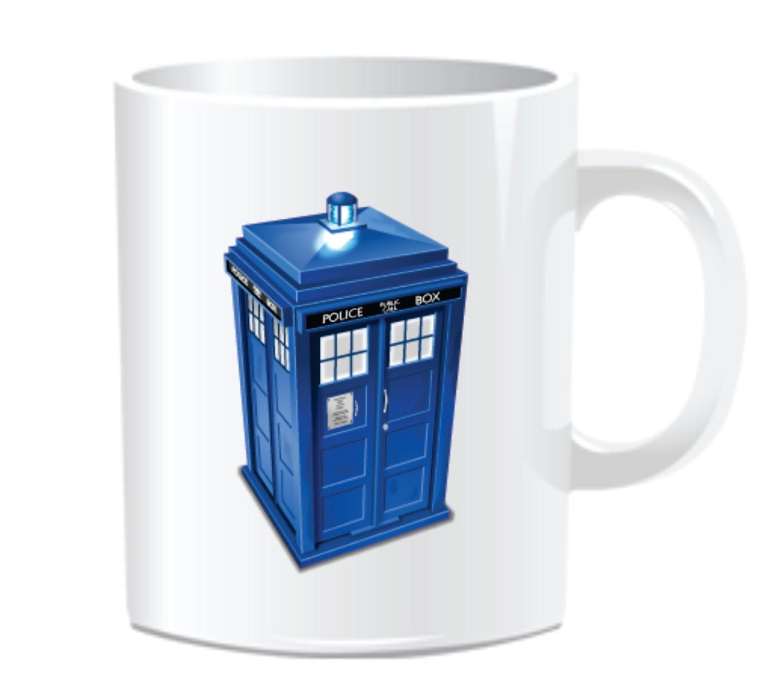 Police Box Coffee Mug  for Doctor Who Fans