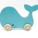 Blue Whale Push Toy - Eco-Friendly Children's Toy