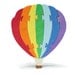 Hot Air Balloon Puzzle - Wood Puzzle - Rainbow Balloon Children's Decor