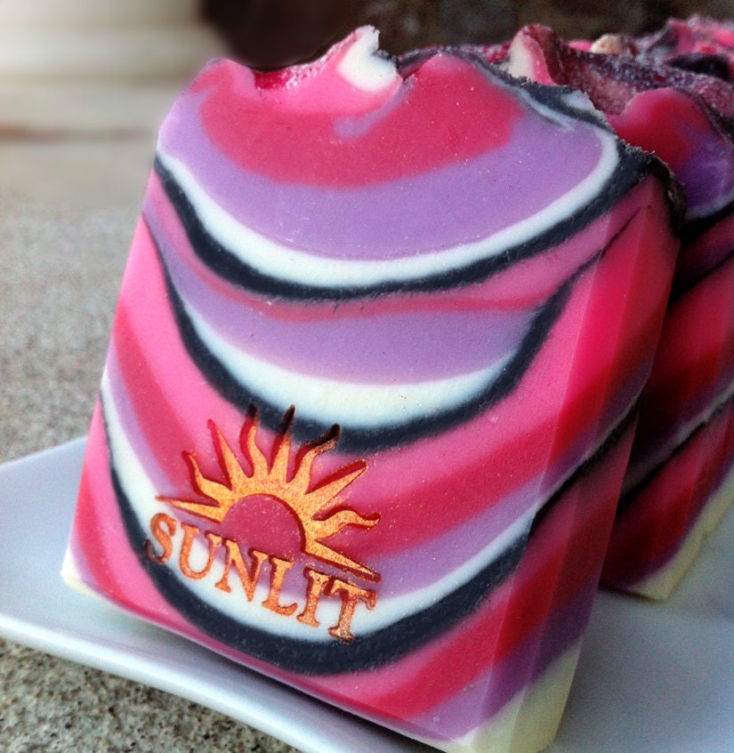 Handmade Soap - Artisan Soap - Cold Process Soap - Black Raspberry Vanilla Soap