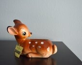 Vintage 1950s Enesco Disney Bambi Deer Planter