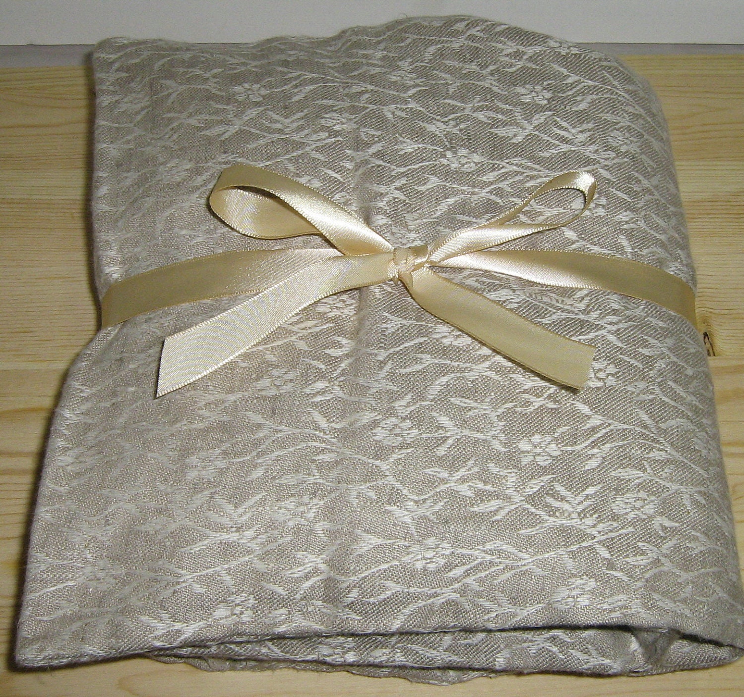 WASHABLE Microwave Natural Herbal Heating Pad, 24"x8", REMOVABLE Cover, Lavender Aromatherapy, Hot Cold Therapy - Natural Linen Jacquard