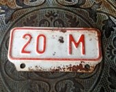 I Had Big Plans For This Vintage Old Metal Mile Marker Plate But They Didn't Work Out So Here Ya GO
