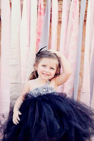 Flower girl dress black, silver tutu dress, roses, baby tutu dress, toddler tutu dress,newborn-24, 2t,3t,4t,5t, birthday