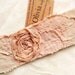 Head Band-The Beauty of Simplicity.  Spiral Rose in Tea Dyed Muslin