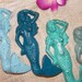 Wall Hook / Sea of Blue Teal Green and Jade / Mermaid Sea creature/ Beach Cottage Decor- towel jewelry