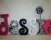 1st Birthday decoration nursery wood letters freestanding letters baby shower decoration baby shower centerpiece baby gift kids room