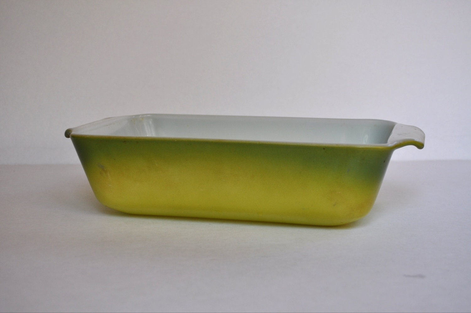 Vintage Green Anchor Hocking Fire King Loaf Pan