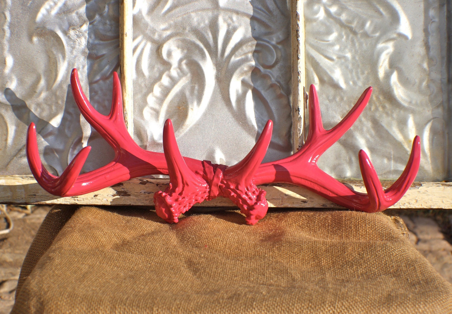Faux Taxidermy/ Antlers/ Wall Decor Antlers/ Anthropologie Style Antlers/ Deer /  Antlers Mount / Woodland/ Hunter/ Man's Den/ Mancave
