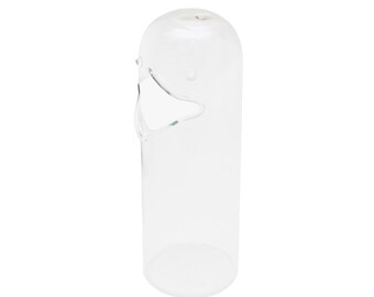 Glass Penguin / Snack Dispenser / Bird Vase