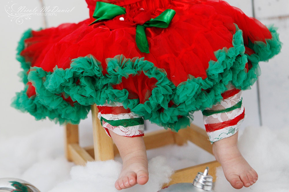 Christmas Pettiskirt -  Red Pettiskirt -  Babies First Christmas Outfit -  Petti Skirt - Christmas tutu - Baby PettiSkirts