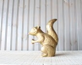 Large Brass Squirrel // Solid Brass - genrestoration