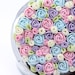 Art Pocket Mirror -- with beautiful handmade flowers -- Free shiping