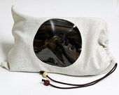 Travel shoe bag with a window, shoe storage bag