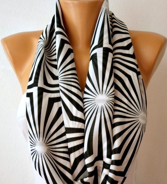 Chevron - Infinity Scarf Shawl Circle Scarf Loop Scarf  Gift -fatwoman
