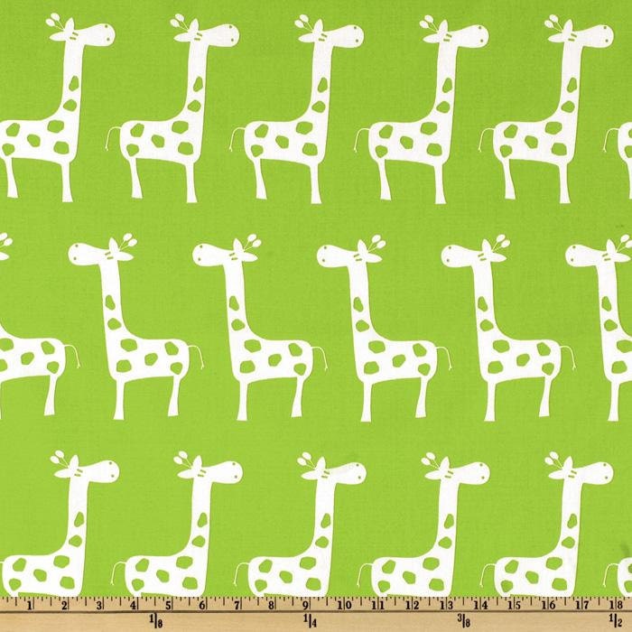 Giraffe Fabric, Screen Printed on Cotton Duck, 1/2 Yard by 54 Inches Wide, I combine shipping and refund shipping overages