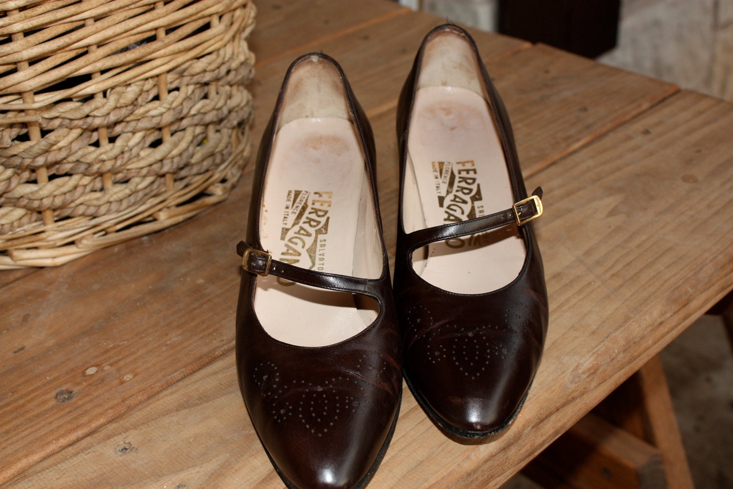 Vintage Ferragamo Mary Janes - Free Shipping