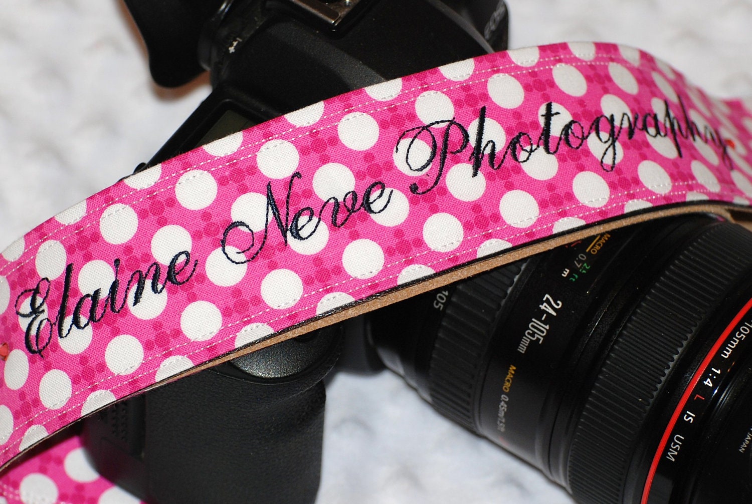 Add a business name to your strap