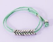 NASTY GAL Metal Mint Hex Bracelet