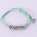 NASTY GAL Metal Mint Hex Bracelet