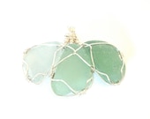 triple sea glass pendant