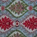 Fat Quarter, Blue, red, green, 18X22  Fabric Remnant