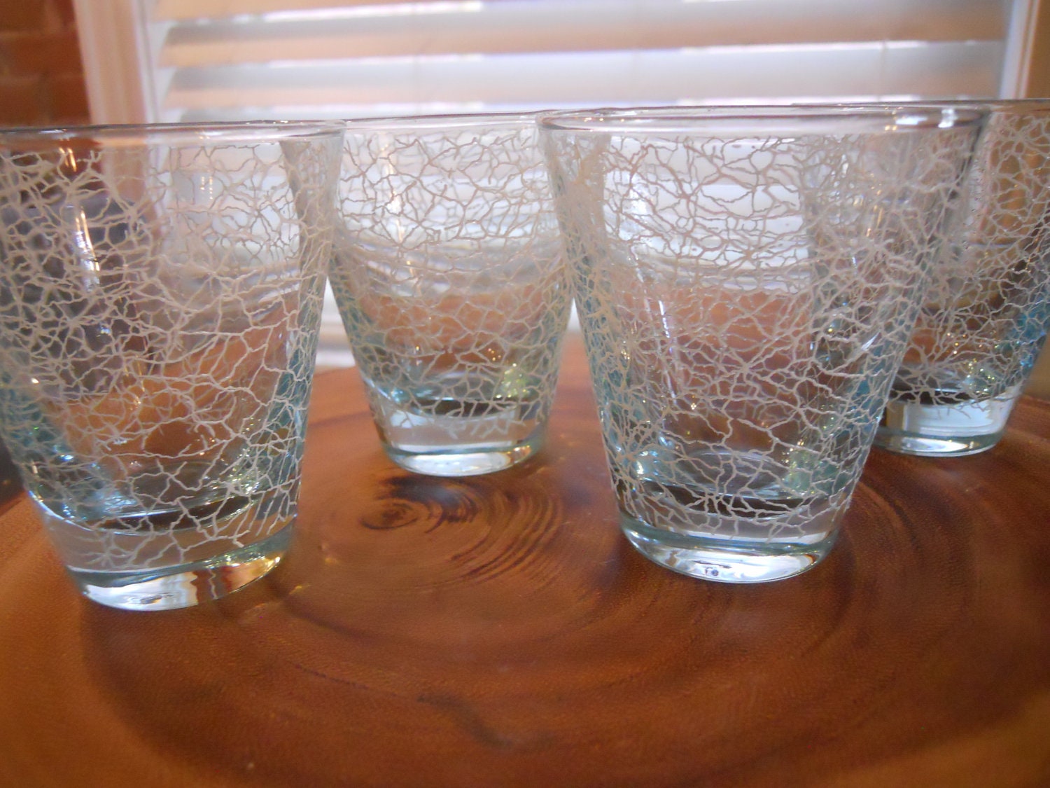 Light Blue Libbey Cocktail Glasses - Set of 4