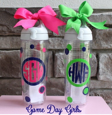 Preppy Personalized Monogram Tervis water bottle