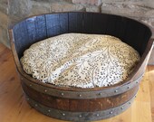Wine Barrel Dog Bed