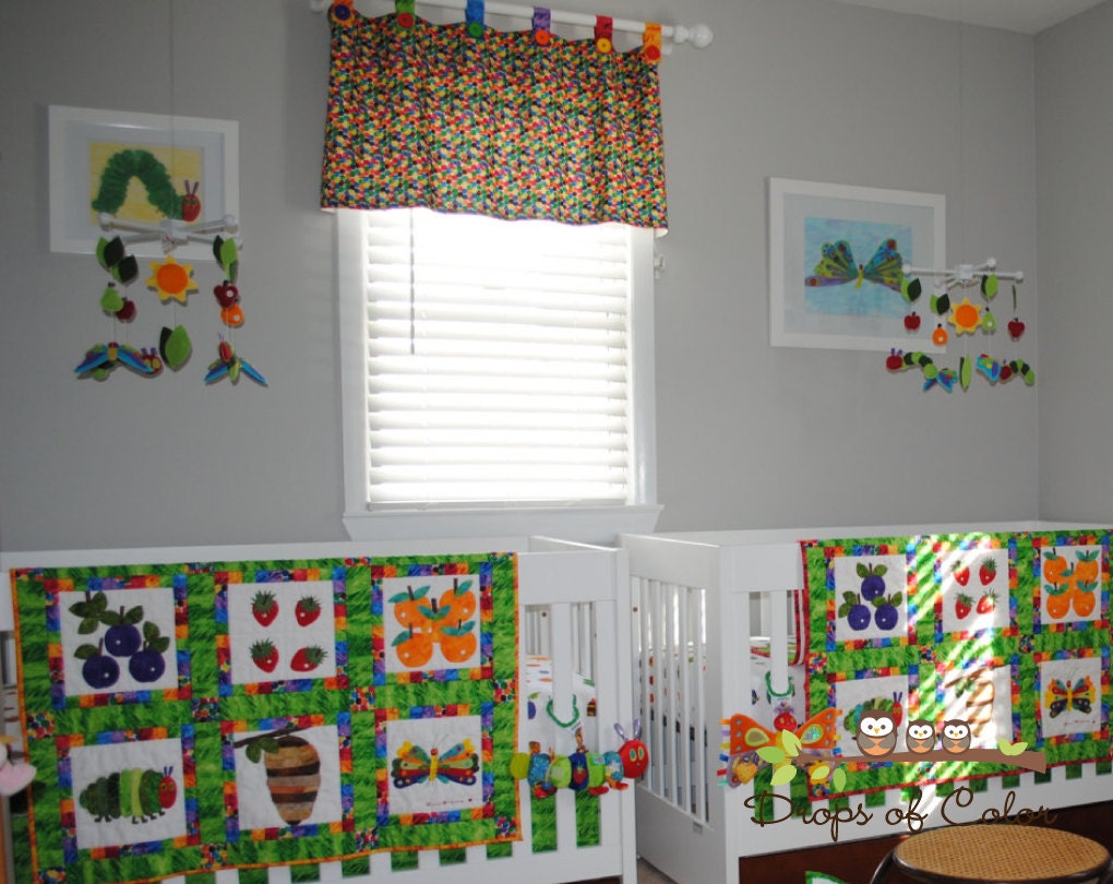 Baby Crib Mobile - Baby Mobile - Nursery Caterpillar Butterfly Mobile "Inspired by the Very Hungry Caterpillar" Mobile - Crib Mobile