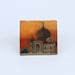 Taj Mahal at Sunset Painting on Rosewood Ring