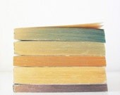 Lavender, Blueberry, Honey - Fine Art Print, photo vintage books, neutrals, beige, gold, reading, lilac, orange, blue, sage, teal, 8x8