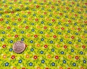 Vintage Fabric Yardage - Cheerful Daisies Print