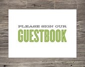 Printable Old Fashioned Guestbook Sign