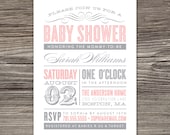 Old Fashioned Baby Shower Invitation