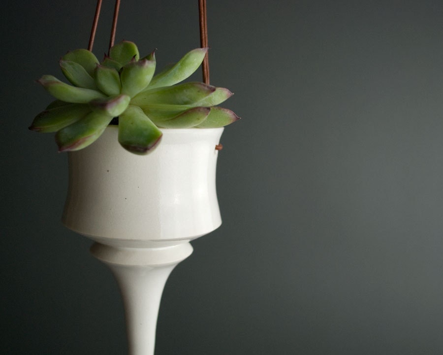 Planters and Containers - Hanging Planter - Small Handmade Ceramic Planter