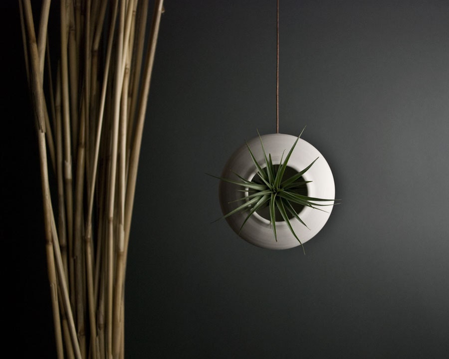 Air Planter - Large Handmade Fine White Porcelain - Large