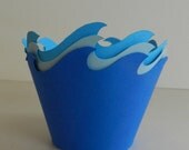 Nautical Cupcake Wrappers Waves , Nautical multi colors Il_170x135