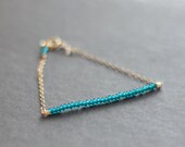 teal - lucky gold bracelet