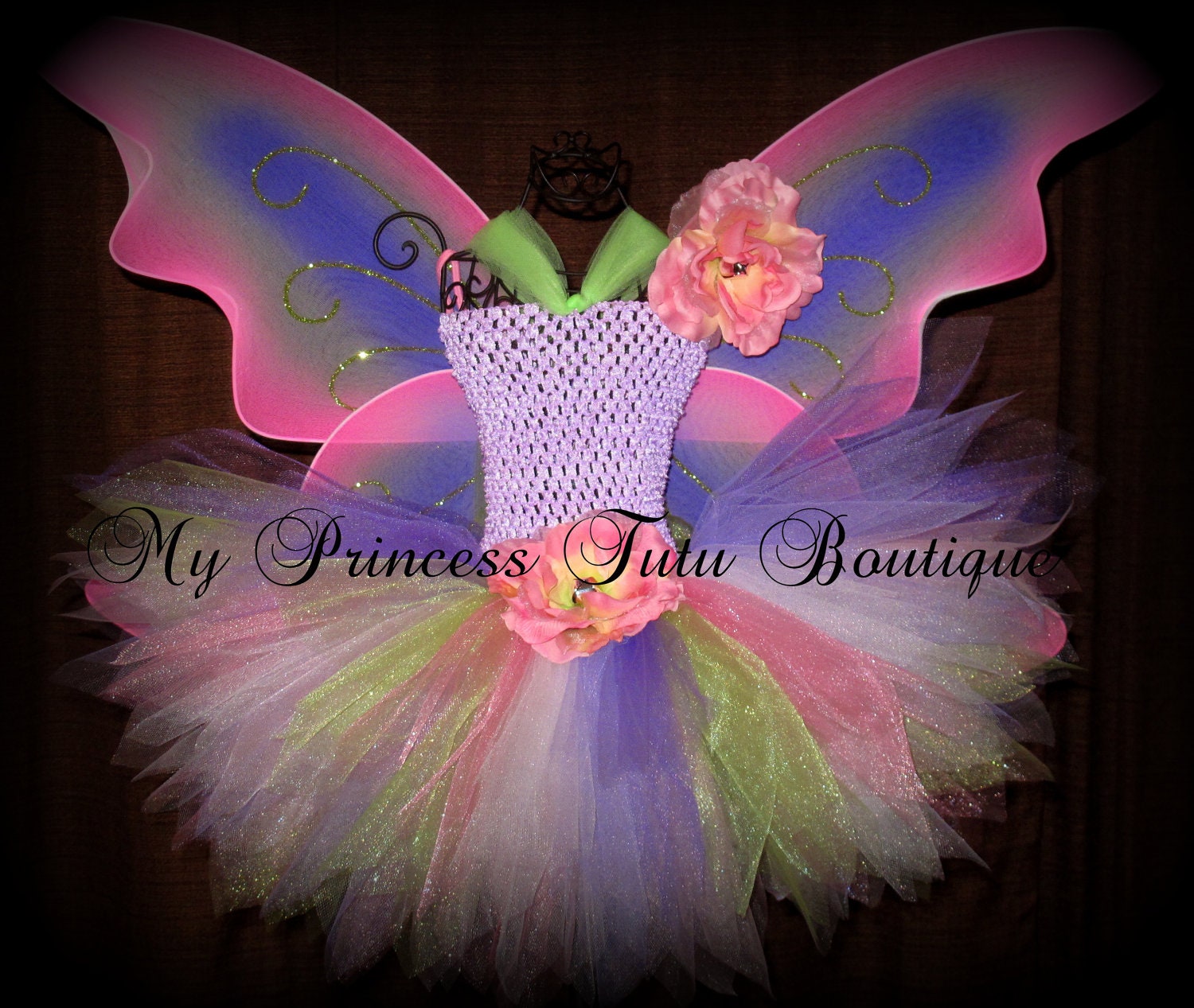 Tinkerbell Multi Color Tutu Dress