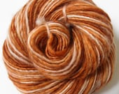 Handspun Yarn "Harvest Pumpkin" Blue Faced Leicester Single Ply