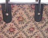 Vintage Floral Tapestry Shoe Bag Overnight bag