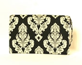 READY TO SHIP - Free Shipping - Diaper Changing Clutch Black Avery Holiday ready