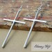 Cross Earrings--3 Colors for choice, Silver, Brass and Gold
