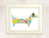 Digital File Printable Dog Poster 10"X8", Digital Nursery Wall Art,  Kids Room Decor, Download And Print